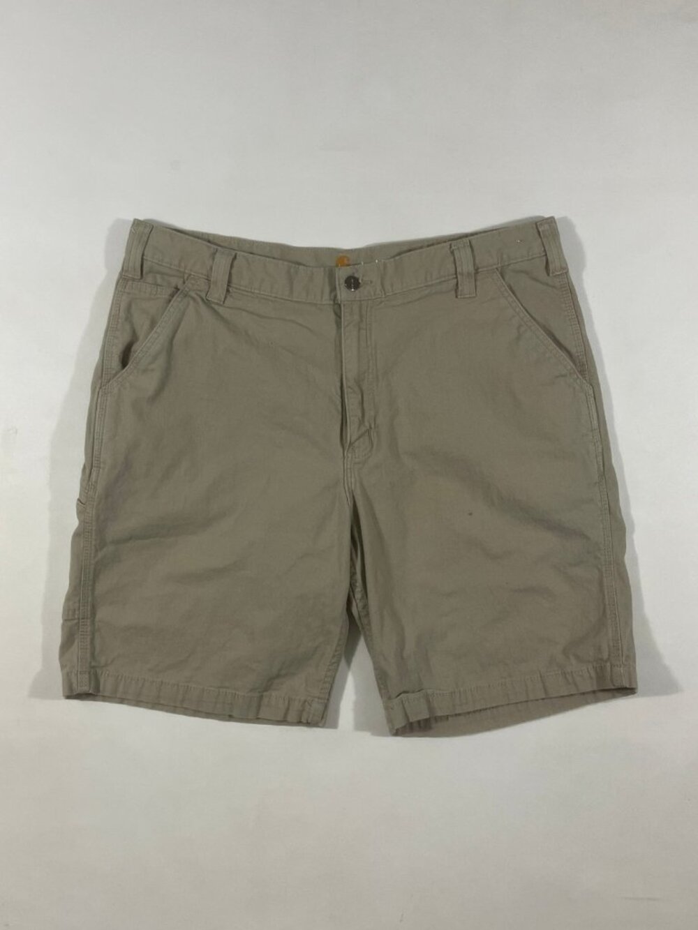 Carhartt Relaxed Fit Khaki Canvas Carpenter Work Shorts Mens 40